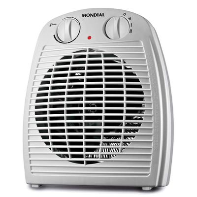 Aquecedor de Ambiente Mondial A-08 com Controle de Temperatura Cinza / 220V