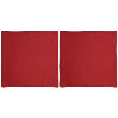 Conjunto de Guardanapos Wolff Mesa Algodão 2 Peças Vermelho