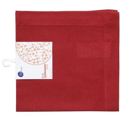 Conjunto de Guardanapos Wolff Mesa Algodão 2 Peças Vermelho