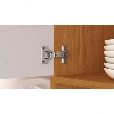 Cozinha Compacta Itatiaia Nápoles 8 Portas 3 Gavetas e 9 Prateleiras 220cm Cinamomo/Off White