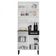 Cozinha Compacta Itatiaia Pratika 4 Portas 1 Gaveta e 5 Prateleiras 80cm Branco com Preto
