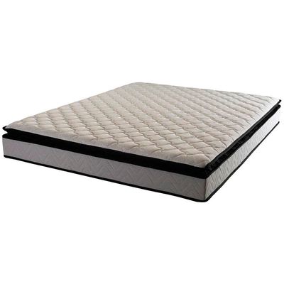 Colchão de Casal Hellen Titanium com Molas Ensacadas e Pillow Top Cinza com Preto