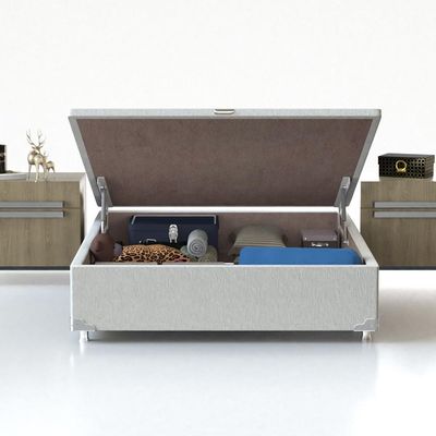 Colchão King Size Probel Fort Comfort D40 com Molas Prolastic e Pillow Top 34x193x203 Branco com Bege