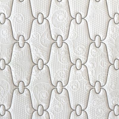 Colchão Queen Size Probel Alabama com Euro Pillow e Molas Ensacadas 30x158x198 cm Branco com Cinza