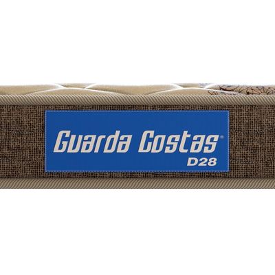 Colchão de Solteiro Guarda Costas Espuma D28 14x88x188cm Probel Bege com Marrom