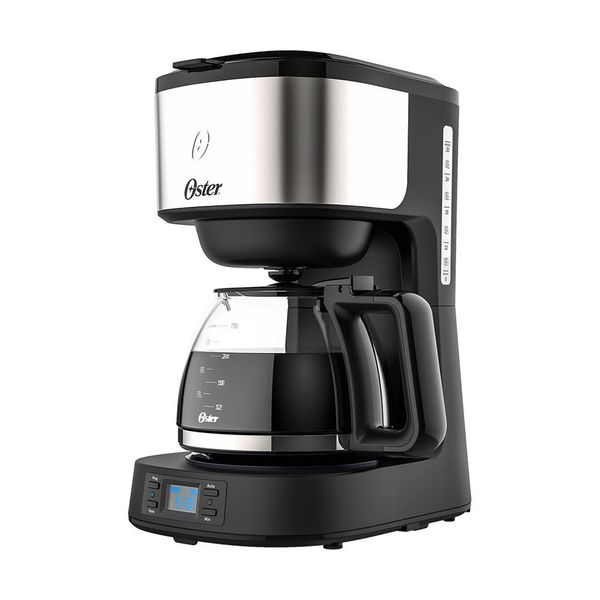 Cafeteira Elétrica Oster Day Light Programável 30 Xícaras Inox com Preto / 110V Cafeteira Elétrica Oster Day Light Programável 30 Xícaras Inox com Preto / 110V