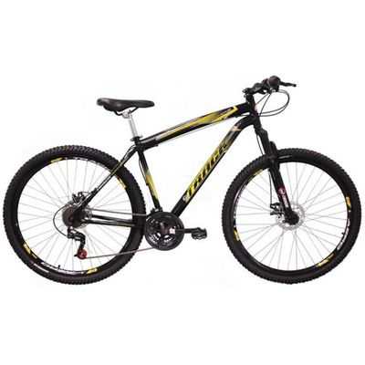 Bicicleta Aro 29 Track e Bikes TB Niner P com Suspensão Dianteira, Freio a Disco e 21 Marchas Preto