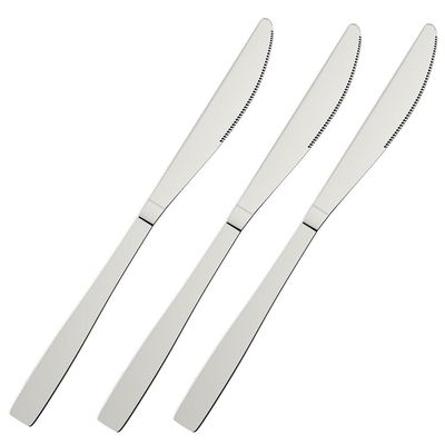 Conjunto de Facas para Mesa Euro Home Lisas 3 Peças Inox