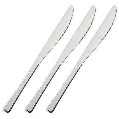 Conjunto de Facas para Mesa Euro Home Chanfrado 3 Peças Inox