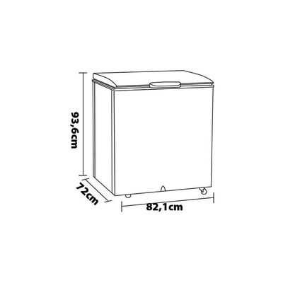 Conservador Horizontal Gelopar GHBS-220 com Controle de Temperatura 219 L Branco / 220V