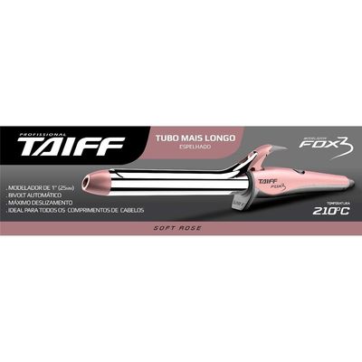 Modelador de Cabelos Taiff Fox 3 Bivolt Cromado / Bivolt
