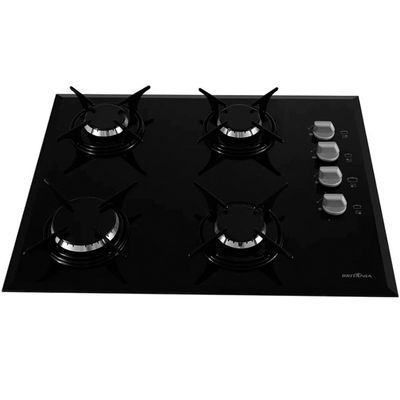 Cooktop a Gás 4 Bocas Chef Bisote 4 Acendimento Automático Britânia Preto / Bivolt