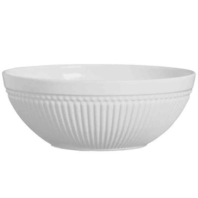Tigela G Porto Brasil Roma em Faiança Feldspática 24 cm 2,6 L Branco