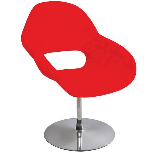 Poltrona Giratória Bela Disco Nalin Vermelho