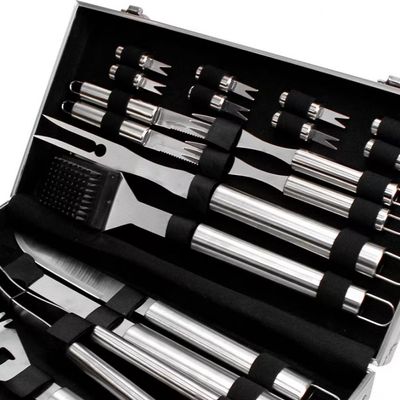 Conjunto para Churrasco Fracalanza Gourmet com Maleta 19 Peças Inox