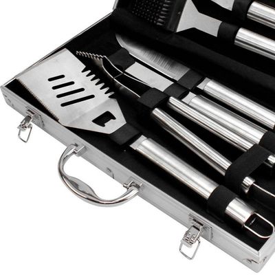 Conjunto para Churrasco Fracalanza Gourmet com Maleta 19 Peças Inox