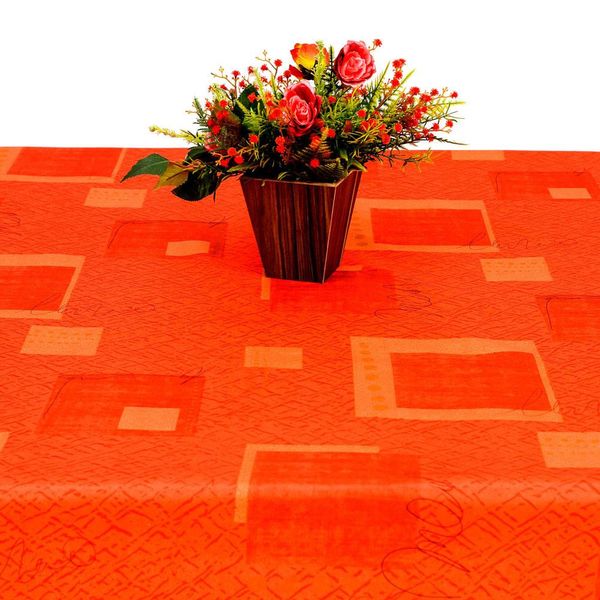 Toalha para Mesa Retangular Vizapi Palm Spring Homes em Poliéster 150 x 240 cm 1 Peça - Estampada Laranja Toalha para Mesa Retangular Vizapi Palm Spring Homes em Poliéster 150 x 240 cm 1 Peça - Estampada Laranja