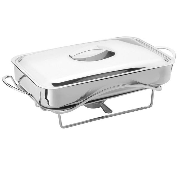 Rechaud Forma Elegance Retangular Inox