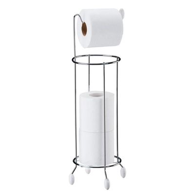 Suporte de Chão para Papel Higiênico Utimil em Aço - 51 cm Cromado