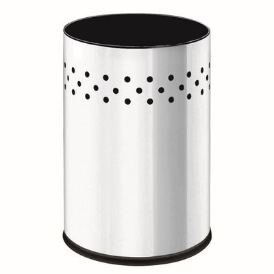 Cesto de Lixo Brinox Gamma em Aço Inox 9,4 Litros Alumínio