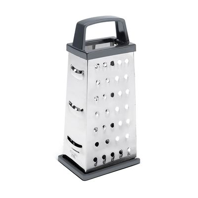 Ralador Brinox 4 Faces com Visor Top Pratic 20,5cm Aço Inox Prata