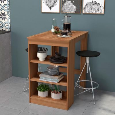 Mesa Slin 2 Lugares com Prateleira Nova Móbile Montana