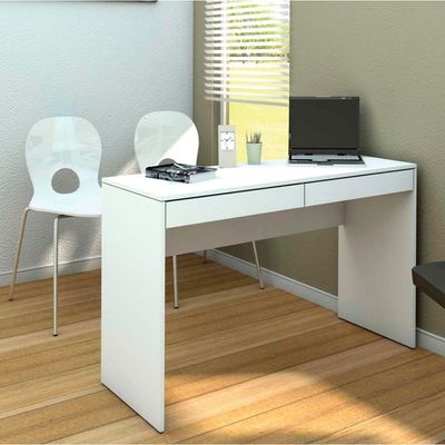 Mesa para Computador ou Escritório Lindóia com 2 Gavetas Politorno Branco