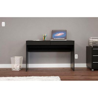 Mesa para Computador ou Escritório Lindóia com 2 Gavetas Politorno Preto