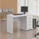 Mesa para Computador ou Escritório Malta com 4 Gavetas Politorno Branco