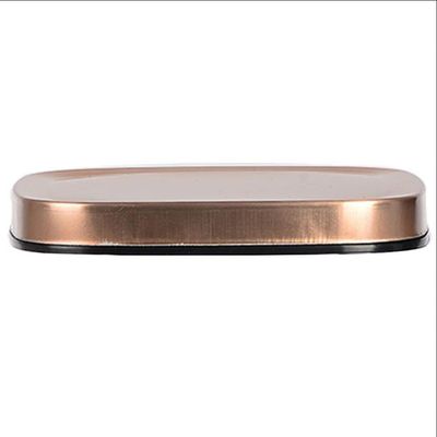 Porta Mantimentos Quadrado Dynasty em Vidro Borossilicato com Tampa de Metal Cobre 1,4L Transparente com cobre