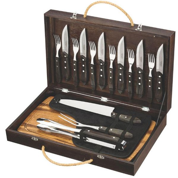 Conjunto para Churrasco Tramontina 21198966 - 17 Peças Inox