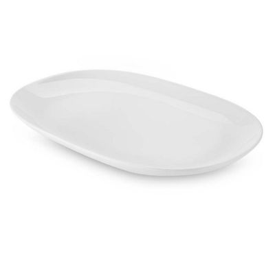 Travessa Oval Rasa Haus Concept Buffet em Melamina 33,5CM Branco