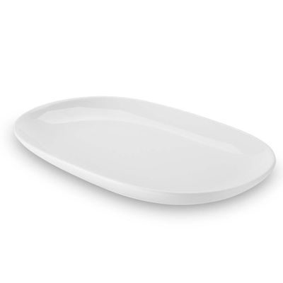 Travessa Oval Rasa Haus Concept Buffet em Melamina 26 cm Branco