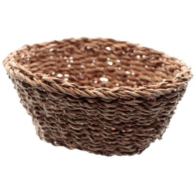 Conjunto de Cestas em Fibra Natural L`Hermitage Ovais 3 Peças Natural