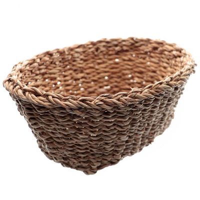 Conjunto de Cestas em Fibra Natural L`Hermitage Ovais 3 Peças Natural