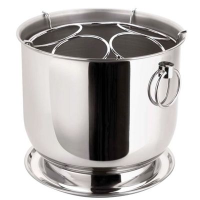 Champagneira Forma em Aço Inox para 5 Garrafas Inox