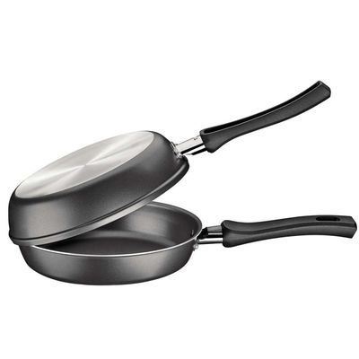 Omeleteira Tramontina Loreto em Alumínio com Revestimento Antiaderente 20 cm Grafite