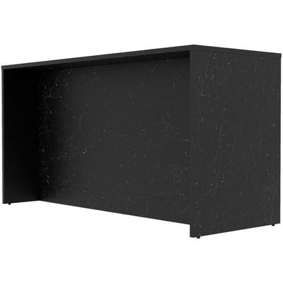 Bancada Bartira Gourmet 2 Portas 4 Gavetas e 1 Prateleira Preto Stone e Grafite