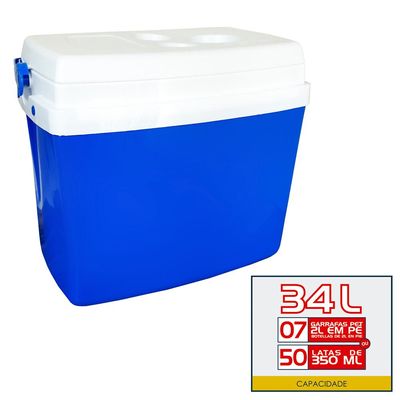 Caixa Térmica 34L CXT0334 Azul Botafogo Azul