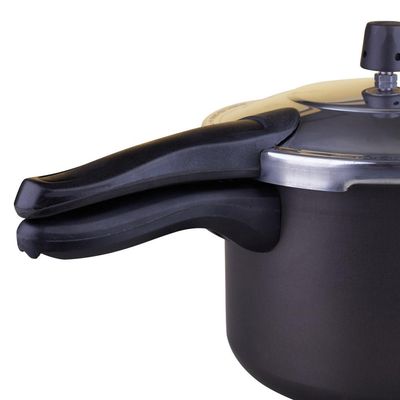 Panela de Pressão 4.5L Antiaderente Fechamento Externo Oliveira Grafite