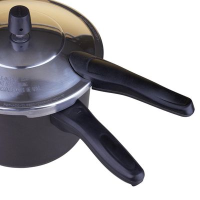 Panela de Pressão 4.5L Antiaderente Fechamento Externo Oliveira Grafite