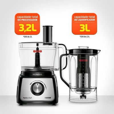 Multiprocessador Turbo Chef 7 em 1 Mondial MPN-01-BE Preto 127V 127V
