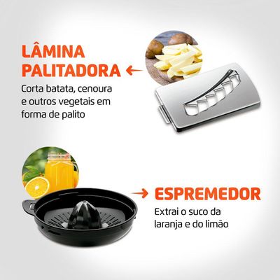 Multiprocessador Turbo Chef 7 em 1 Mondial MPN-01-BE Preto 127V 127V