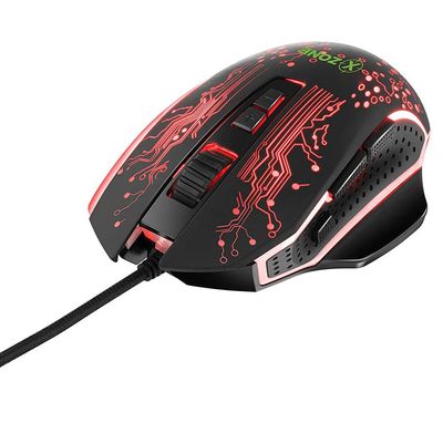 Mouse Gamer USB 3200dpi XZone GMF-03
