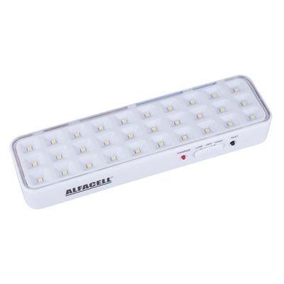 Luminária de Emergência 30 Leds Alfacell AL50081 Bivolt Bivolt