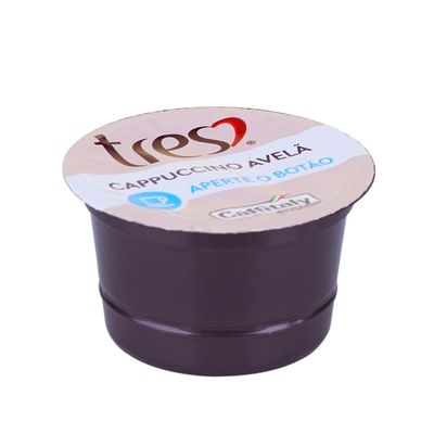 Cápsula de Café Expresso Tres com 10 Cappuccino Avelã