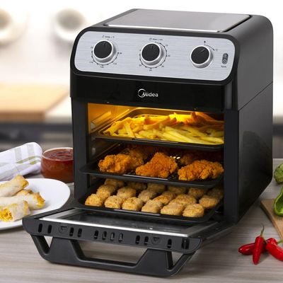 Fritadeira Air Fryer 12L Midea Oven FFA20P2 Preta 220V