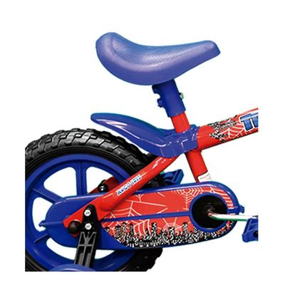 Bicicleta Infantil Aro 12 Track&Bikes Arco-Íris Azul com Vermelho