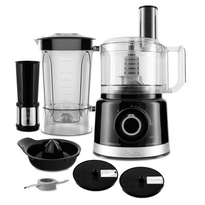 Multiprocessador com Liquificador e Espremedor Philco PMP1500P Turbo Preto 220V 220V