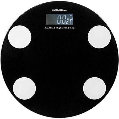 Balança Digital 180kg Multilaser Eatsmart HC024 Preta